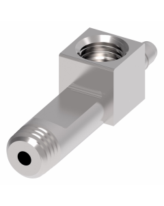 Blue Anodized Aluminum Adapter, -10 Male JIC 37 deg Flare Run & Branch To -10 Female JIC 37 deg Flare Swivel Run, Tee