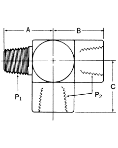 Steel Adapters, Male NPT Run To Female NPT Run & Branch, Tee