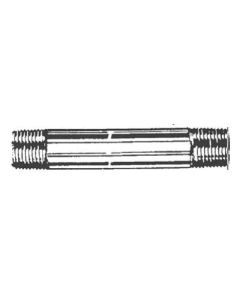 Brass Pipe Nipple, 1-11-1/2 Male NPT, 4.00 Inch Long
