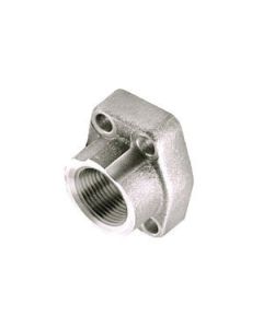 Steel 4-Bolt Flange Adapter, 0.75 Inch Code 61 Flange, O-Ring Half To 0.75 Inch Female NPT, Straight with Counterbore