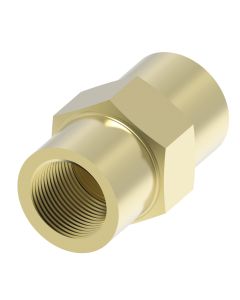 Brass Adapter, 1/4-18 Female NPT Coupling
