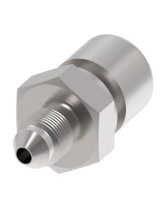 Steel Brake System Adapter, -04 Male JIC 37 deg Flare To 3/8-24 Female 42 deg Inverted Flare, Straight