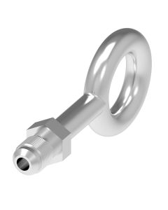 Steel Brake System Adapter, -04 Male JIC 37 deg Flare To 10mm Metric Banjo, Straight