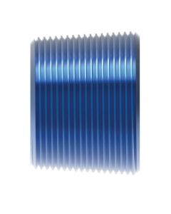Blue Anodized Aluminum Adapter (AN 932), Inch Male NPT Allen Head Plug