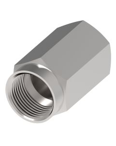 Versil Flare Flareless Tube Nut, 0.63 Inch Tube With 7/8-14 Female JIC 37 deg Flare