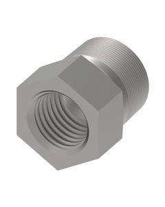 Steel Adapter, 0.63 Braze Port To Male O-Ring Face Seal, Straight