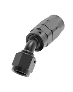 AEROQUIP HP BLK ANODIZED -08AN 45 DEG EL