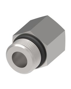 Steel Adapter, 7/8-14 Male SAE O-Ring Boss (Straight Thread O-Ring) To 3/4-16 Female SAE O-Ring Boss (Straight Thread O-Ring), Straight