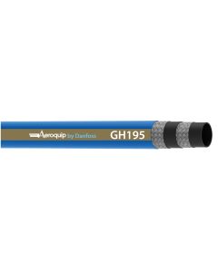AQP Hi-Impulse Double Wire Braid Blue SAE 100R2AT Hose, 0.75 Inch ID, Up To 3000.00 PSI