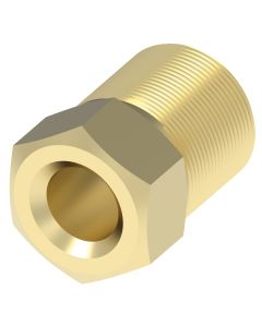 Brass Tube Fitting, 0.19 Inch Tube OD Inverted Flare Tube Nut