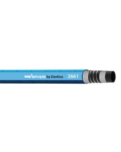 AQP Wire Inserted Suction SAE 100R4 Blue Hose, 1.25 Inch ID, Up To 200.00 PSI