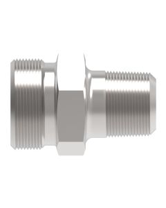 Steel Reusable Air Brake Adapter, 3/8-18 Male NPT To 3/4-20 USF Male USF Swivel, Straight