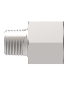 Steel Adapter, 1/4-18 Male NPT To 3/8-18 Female NPT, Straight