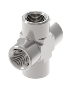 Steel Adapter, 1/2-14 Female NPT Cross
