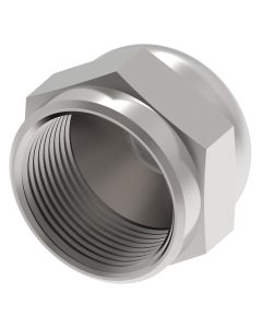 Steel JIC 37 deg Flare Cap, 3/8-24 Thread