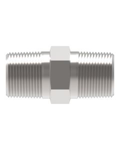 Steel Adapter, 1-1/4-11-1/2 Male NPT To 1-1/4-11-1/2 Male NPT, Straight