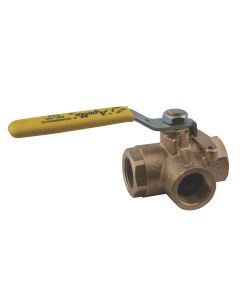 Apollo 3-Way Ball Valve. bronze body. stainless steel lever