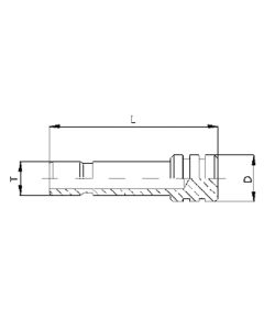Brass Push Tube Fitting, Inch Tube OD Plug