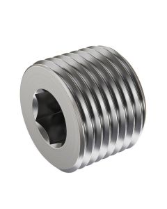 Steel Adapter, 1-11-1/2 Male NPT Countersunk Hex Plug