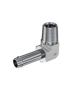 Steel Adapter, 1-1/2-11-1/2 Male NPT To 1.50 Hose Barb, 90 deg Elbow