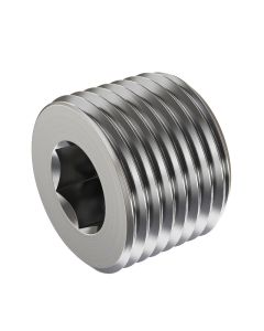 02 NPTF HOLLOW HEX PIPE PLUG STNLS