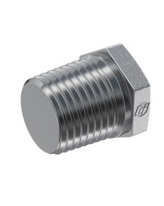 02 NPTF HEX HEAD PIPE PLUG STNLS