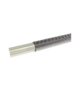 High Performance Stainless Steel Braided Brake Hose, Clear, 0.25 Inch OD, 0.13 Inch ID, Up To 3000.00 PSI