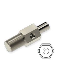 BRAKEQUIP FITTING - FEMALE 7/16 X 24NS X 2 - 7/8 X 18NS EXT THD