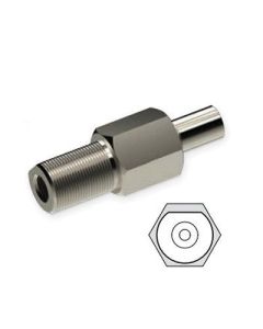 BRAKEQUIP FITTING - FEMALE 7/16 X 24NS - 7/8 X14NF EXT. THREAD