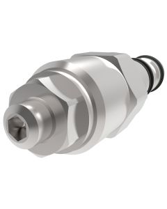 1CE30 Series Counterbalance Cartridge Valve, 1740-5075 PSI (Factory Setting At 3045.00), Screw with Locknut Adjustment, 5:1 Pilot Ratio