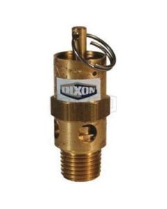 Standard Duty Brass Safety Pop-Off Valve, 1/4 NPT Port, 125.00 Pre-Set Pressure, 78 SCFM Capacity