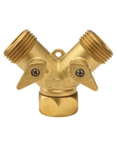 Brass Garden Hose Y Valve
