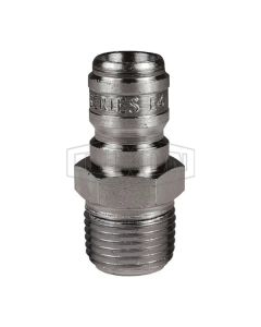 3/8 Strght Thru Nipple, 3/8 MNPTF Steel
