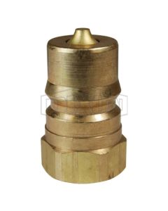 3/8 ISO-B Nipple, 3/8 NPTF, Brass 100002