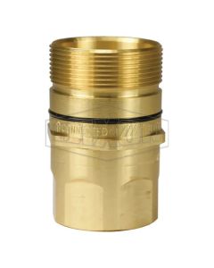 1-1/4 Wing Nipple, 1-1/4 NPTF Brass (101