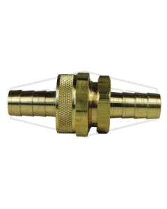 3/4 Complete GHT Cplg w/Hex Nut Brass