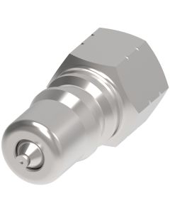 HK Series Industrial Interchange Series B Steel Hydraulic Quick Disconnect, Male Half, -04 Coupling, 1/4-18 Female NPT