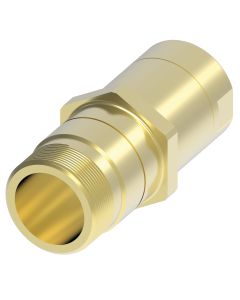 5100 Series Low Spill Connect Under Pressure Quick Disconnect, Male Half, -12 Coupling, 3/4-14 Female Pipe