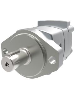 2000 Series Geroler Motor, 6.20 cu in/rev, 2 Bolt SAE A Mounting Flange, 1 in. Straight Keyed Shaft, 7/8-14 St.Thd. O-Ring Ports, Low Gloss Black Paint