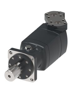 10000 Series Geroler Motor, 6.10 cu in/rev, 4 Bolt SAE C-mount Mounting Flange, 2-1/4 in. Straight Keyed-shaft Shaft, 1-1/4 Code 61 Split Flange-ports Ports,