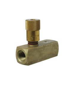 Steel Inline Easy Read Flow Control Valve, Female 1/8-27 NPT Ports, Up to 3.00 GPM & 5000.00 PSI