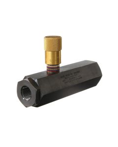 Inline Easy Read Pressure-Compensated Flow Control Valve, Female 1/2-14 NPT Ports, 1.5 to 15 GPM Flow Range