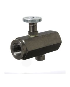 Steel Inline Flow Control Valve, Female 3/8-18 NPT Ports, Up to 5.00 GPM & 5000.00 PSI
