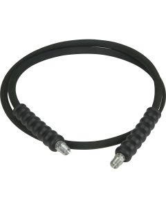 Heavy-Duty Rubber High Pressure Hydraulic Hose Assembly, 0.25 in ID, 6 ft Long, 3/8 in NPT Ends