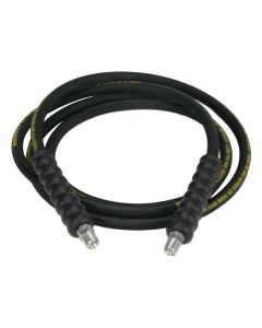 Heavy-Duty Rubber High Pressure Hydraulic Hose Assembly, 0.25 in ID, 10 ft Long, 3/8 in NPT Ends