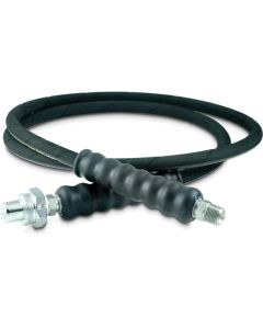 Heavy-Duty Rubber High Pressure Hydraulic Hose Assembly, 0.25 in ID, 6 ft Long, 3/8 in NPT & CH604 Ends