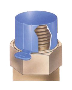 Polyethylene 1/4 NPT Protective Tear Cap For Pipe Threads