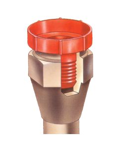 Polyethylene -04 JIC / -04 SAE (7/16-20) Protective Threaded Plug for Flared Fittings