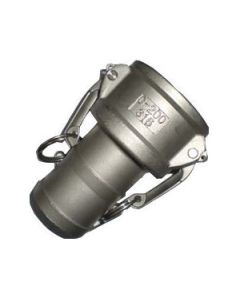 Stainless Steel Cam & Groove Coupler, Female Half, 1 Inch Hose Shank