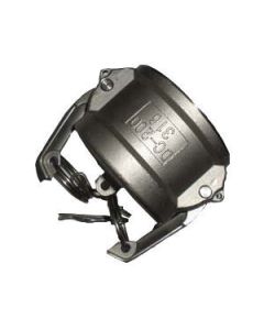 Stainless Steel Cam & Groove Adapter, 2 Inch Dust Cap